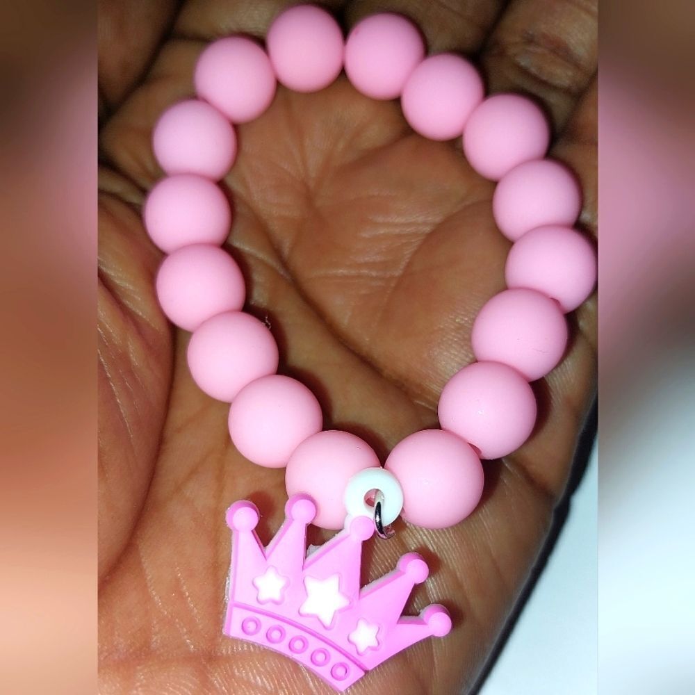Pink Super Cute Hirls Beaded Bracelet